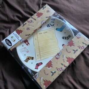NIB Dear Santa Plate with Erasable Marker